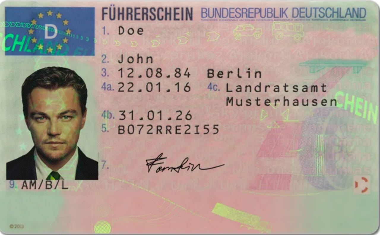 Germany Fake ID — Scannable Replica